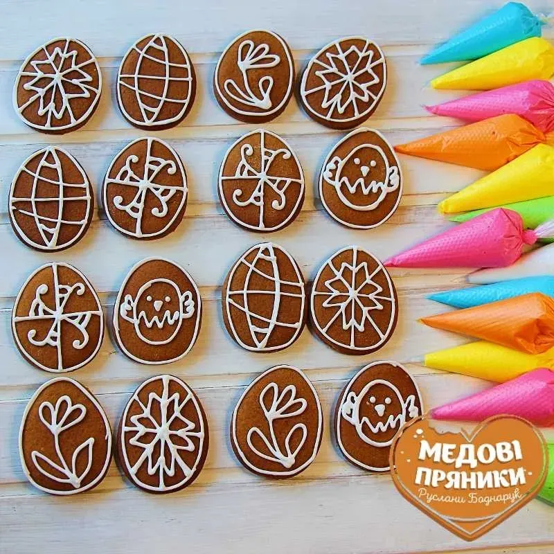 Пряник писанка «Зроби сам» — великодня розмальовка для дітей| Medyanik