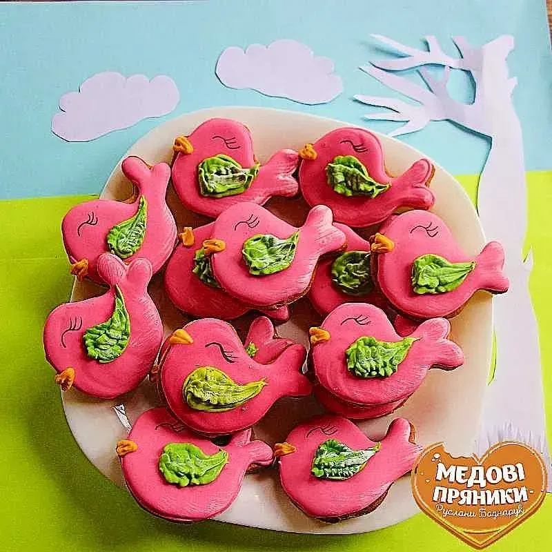 ᐈ8 БЕРЕЗНЯ ❤️Подарункові пряники " Весняні пташки"/КУПИТИ,ЗАМОВИТИ | Medyanik