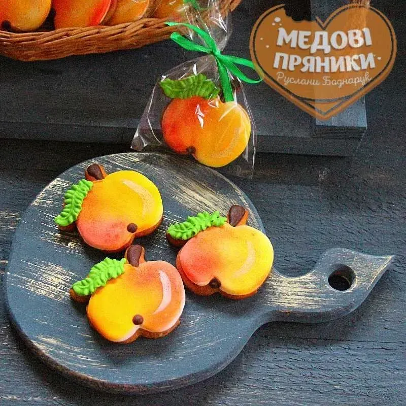ПРЯНИКИ ПОШТУЧНО НА свято осені "Яблуко", ДІТЯМ, КУПИТИ, В ШКОЛУ, ДИТСАДОК | Medyanik