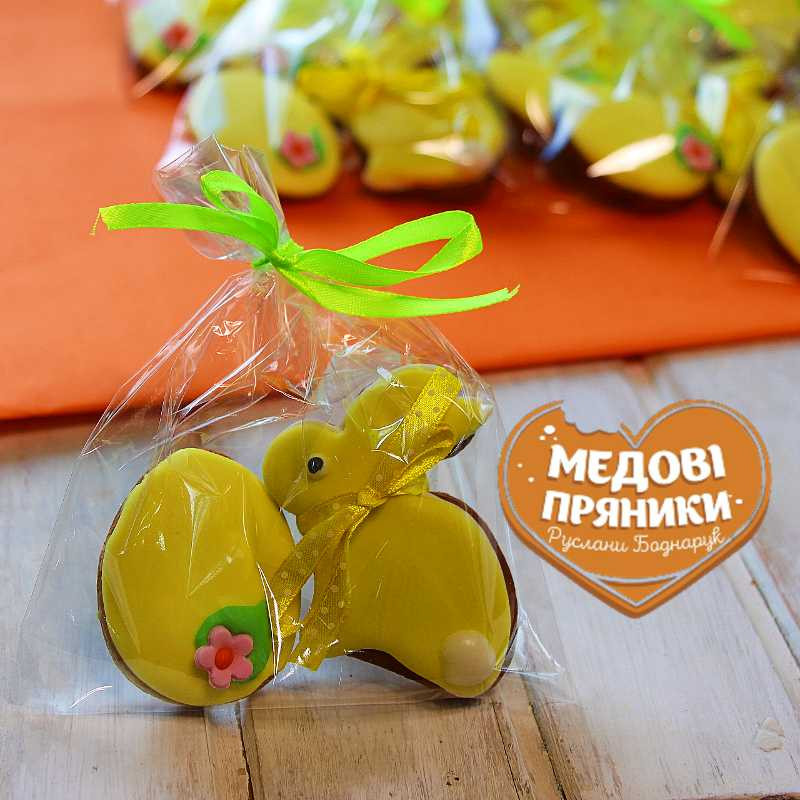▷ПАСХАЛЬНЫЕ ПРЯНИКИ  – НАБОР «КРОЛИК И КРАШАНКА» |Medyanik