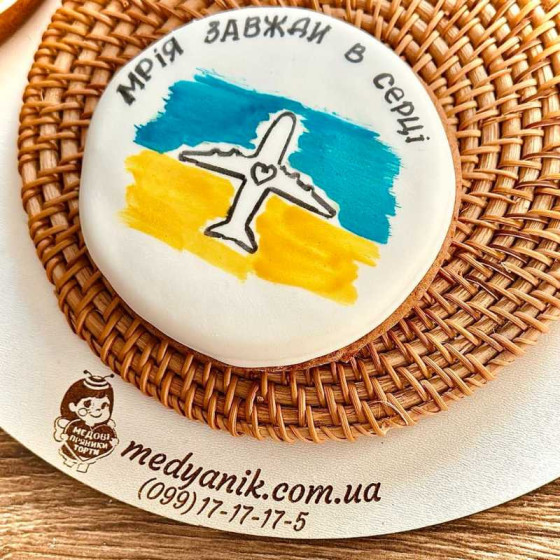 ▷Патріотичні пряники з "Мрією" – святкові медові пряники для дітей, ЗСУ та подарунків| MEDYANIK