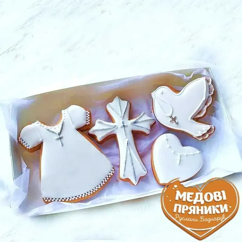 ИМБИРНО МЕДОВЫЕ ПРЯНИКИ  / ПОДАРОК/ НАБОР  КРЕСТНЫМ РОДИТЕЛЯМ КУПИТЬ | Medyanik