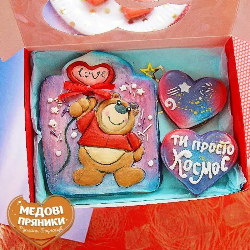 ▷РОЗМАЛЬОВАНІ ПРЯНИКИ ДЛЯ ЗАКОХАНИХ ☝ЗАКАЗАТЬ✔️ДЕНЬ ВАЛЕНТИНА | Medyanik