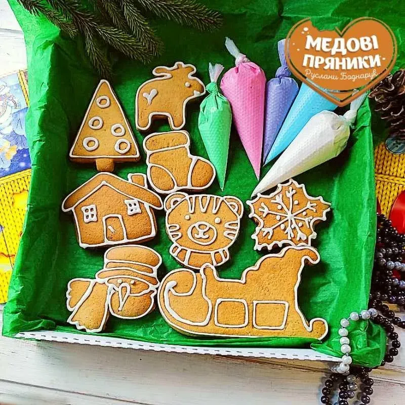 ᐉПРЯНИЧНА РОЗМАЛЬОВКА Набір "Зимова казка"✨ КУПИТИ ДІТЯМ | Medyanik
