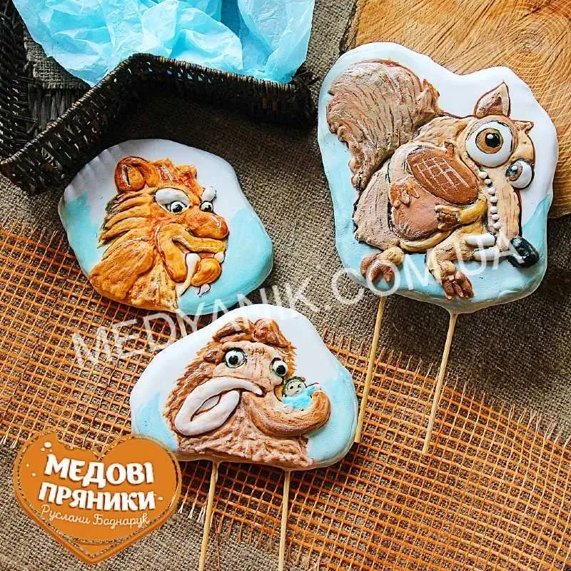 ИМБИРНЫЕ МЕДОВЫЕ ПРЯНИКИ✨ДЕТСКИЙ НАБОР, ДЛЯ ДЕТЕЙ "Ледниковый период"| Medyanik