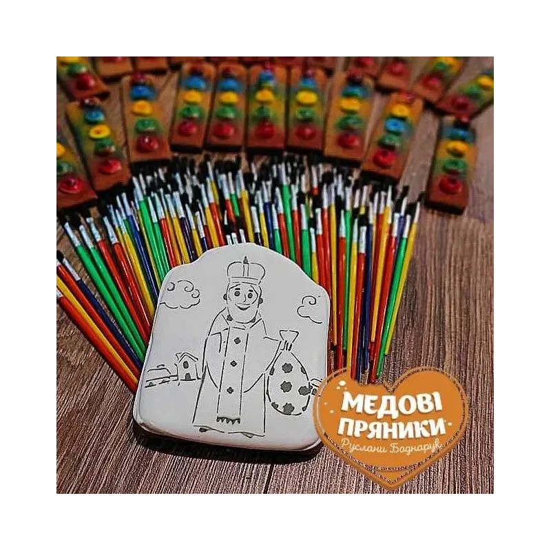 ПРЯНИК РОЗМАЛЬОВКА МЕДЯНИК "МИКОЛАЙ, НОВОРІЧНЕ ПЕЧИВО, ДЛЯ ДІТЕЙ | Medyanik