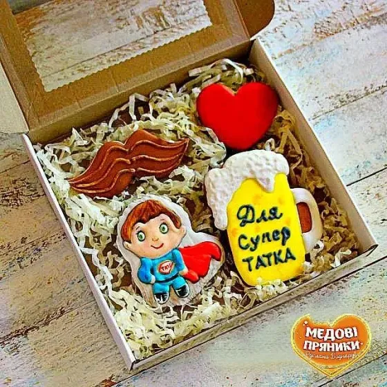 МЕДОВЫЕ ПРЯНИКИ НА ДЕНЬ ОТЦА ⭐ "СУПЕР- ПАПА" | Medyanik