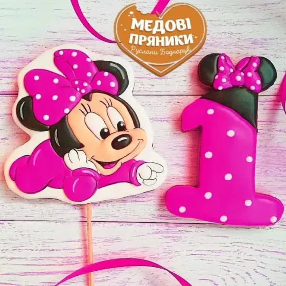 МЕДОВІ ПРЯНИКИ, ГАРНІ ТОПЕРИ, НАБІР "Мінімаус", ТОПЕРИ НА ТОРТ КУПИТИ | Medyanik