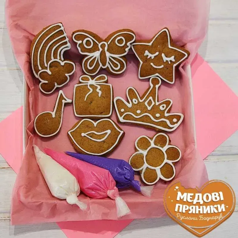 МЕДОВІ ПРЯНИКИ, НАБІР✨МОДНА ПРЯНИКОВА РОЗМАЛЬОВКА ✅ КУПИТИ | Medyanik