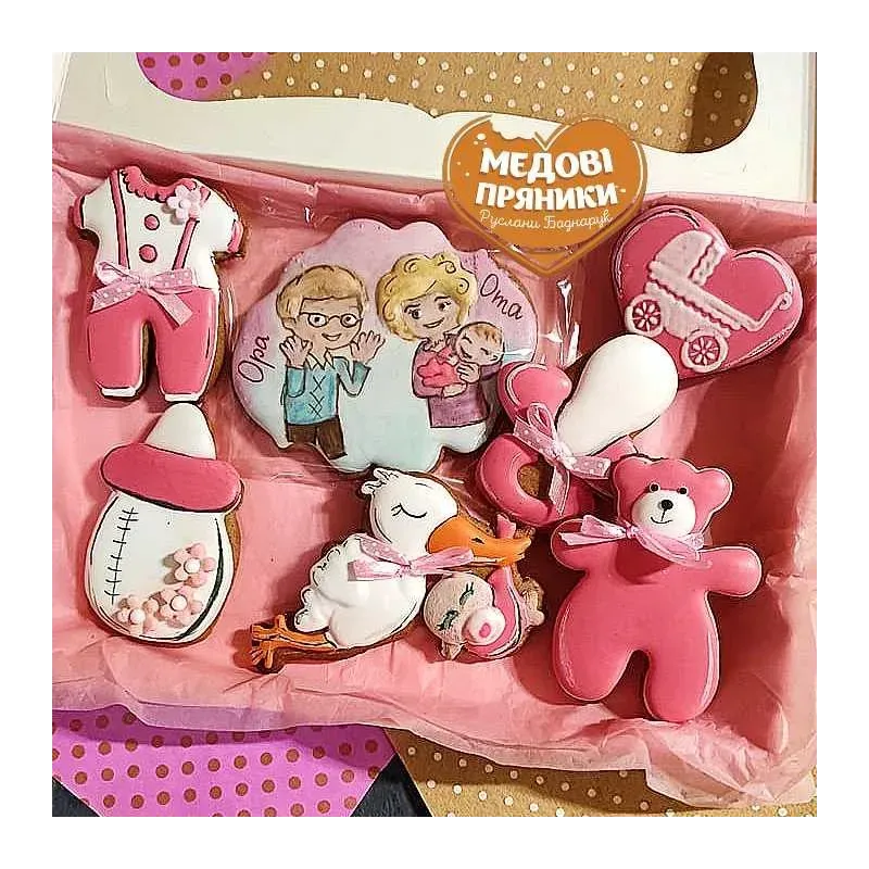 ▷ПРЯНИКИ БОЛЬШОЙ НАБОР В КОРОБКЕ  НА КРЕСТИНЫ ⭐ПОДАРОК⭐КУПИТЬ ЗАКАЗАТЬ | Medyanik