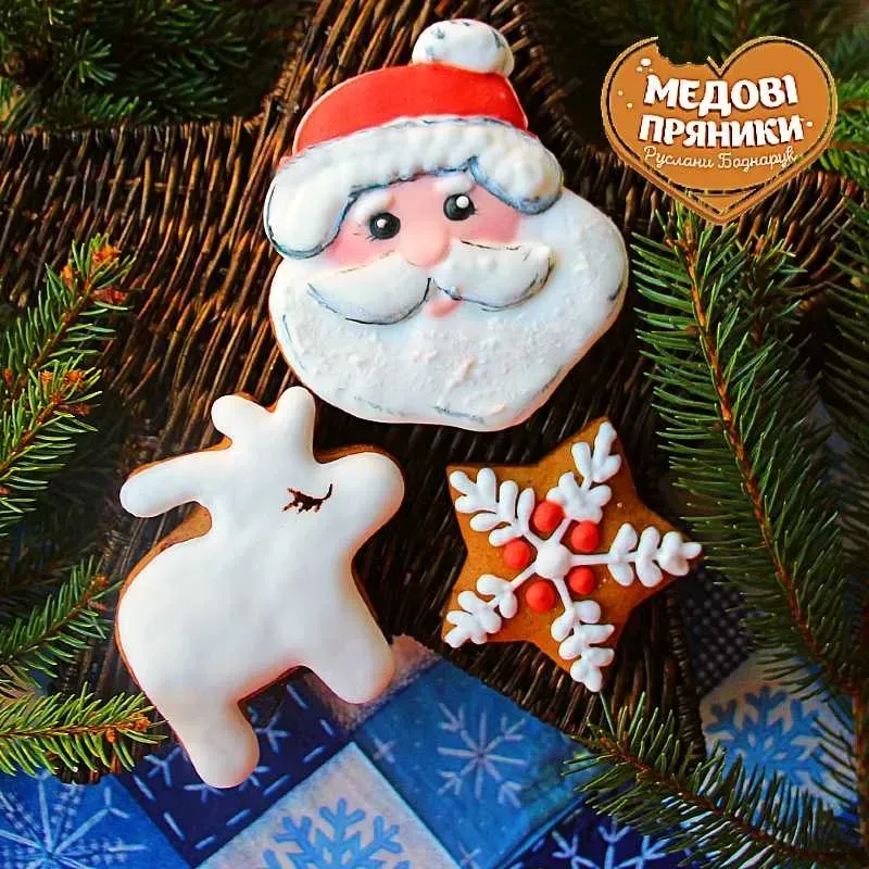 ᐉІМБИРНІ МЕДОВІ ПРЯНИКИ НАБІР "МИКОЛАЙ НОВОРІЧНИЙ"✨ПРЯНИКИ ДІТЯМ | Medyanik
