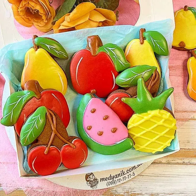 ▷МЕДОВІ ПРЯНИКИ ФРУКТИ, Осінні  ,КУПИТИ,ПОДАРУНОК, ДІТЯМ ПРИГОЩАННЯ | Medyanik