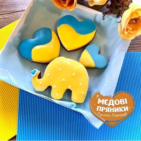 НАБІР ПРЯНИКІВ «ПАТРІОТИЧНИЙ СЛОНИК»