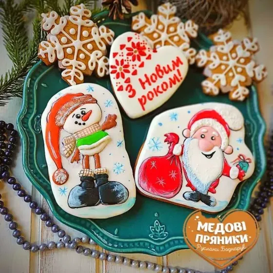 ▷ПРЯНИЧНИЙ РІЗДВЯНИЙ НОВОРІЧНИЙ ВІНОК ⭐ПОДАРУНОК НА НОВИЙ РІК | Medyanik