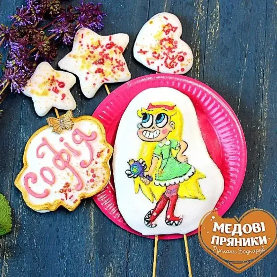 ▷МЕДОВІ ПРЯНИКИ"СТАР БАТЕРФЛЯЙ - ЗОРЯНА ПРИНЦЕСА"✨ПОДАРУНОК ДІВЧИНЦІ | Medyanik