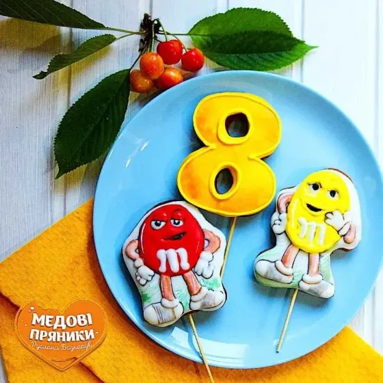 ≡ Набір МЕДОВІ ПРЯНИКИ "M&M's"| Medyanik
