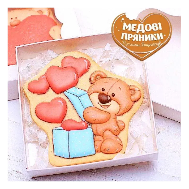 Набір МЕДОВІ ПРЯНИКИ  до дня закоханих, Святого Валентина КУПИТИ | Medyanik