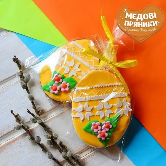 Пряник «Весняна Писанка» — Медові Великодні Пряники | Medyanik
