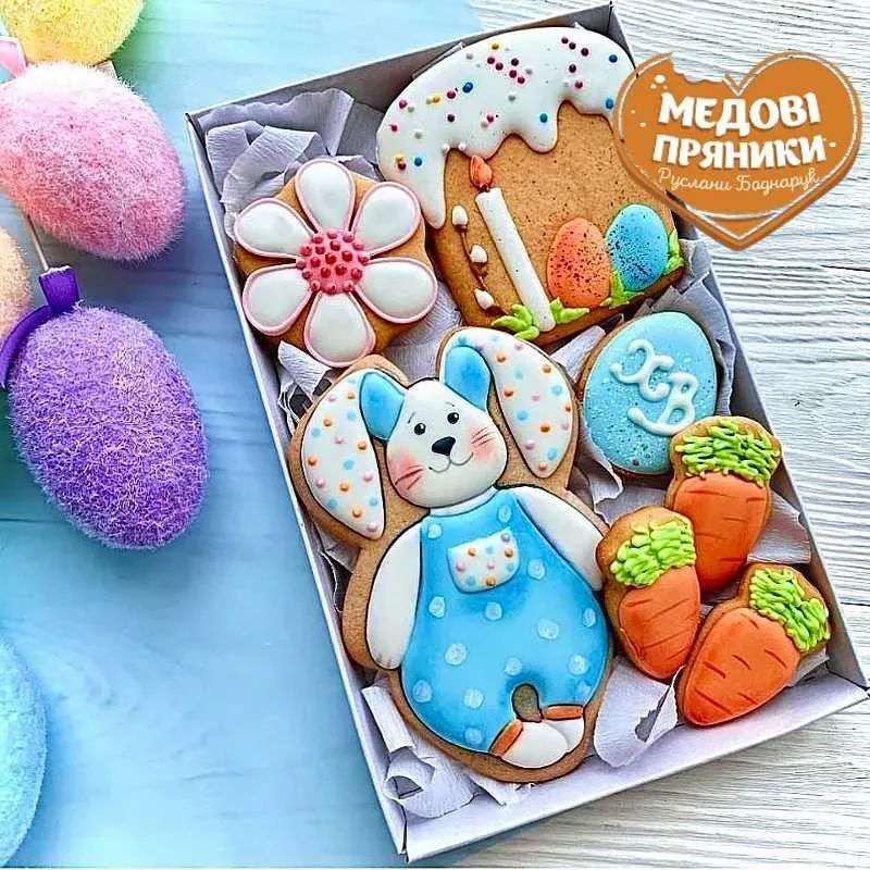 Набір пряників «Великодній зайчик» — Смачний подарунок до Великодня | Medyanik